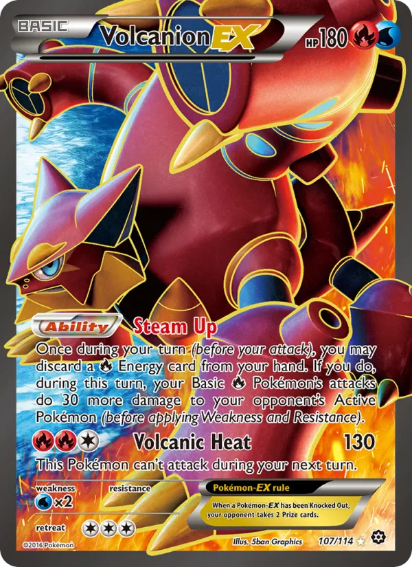 Volcanion EX · Steam Siege 107/114
