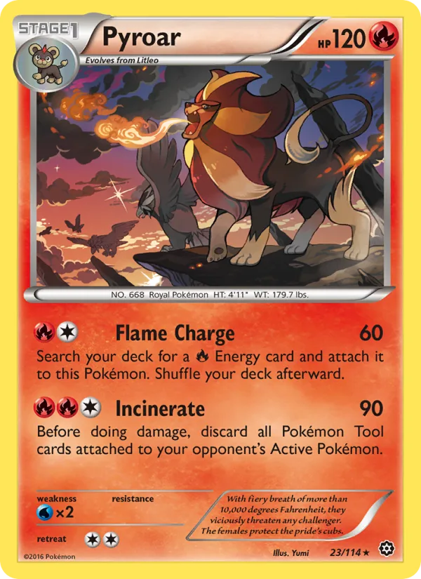 Pyroar · Steam Siege 23/114
