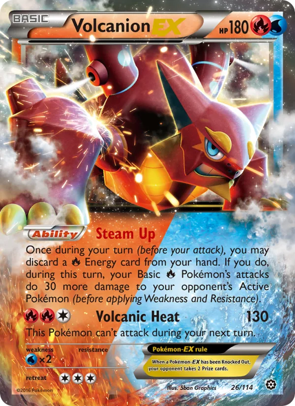 Volcanion EX · Steam Siege 26/114