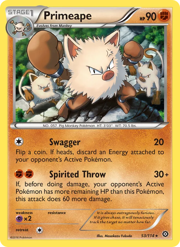 Primeape · Steam Siege 53/114