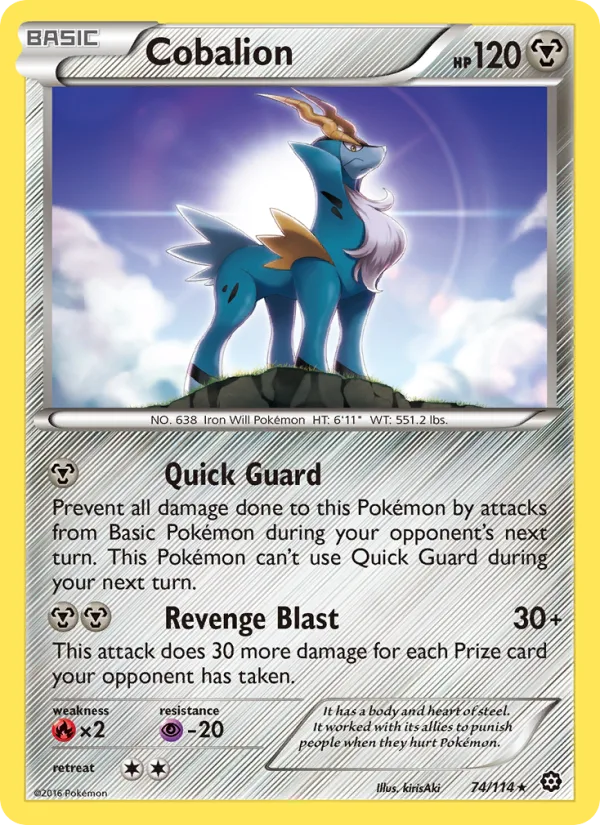 Cobalion · Steam Siege 74/114