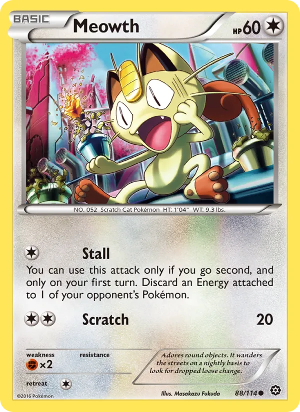 Meowth · Steam Siege 88/114