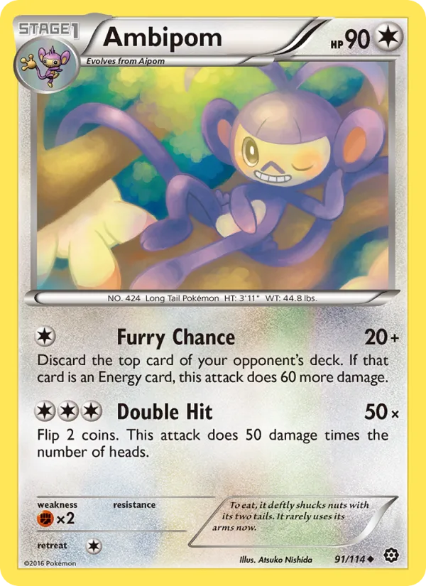 Ambipom · Steam Siege 91/114