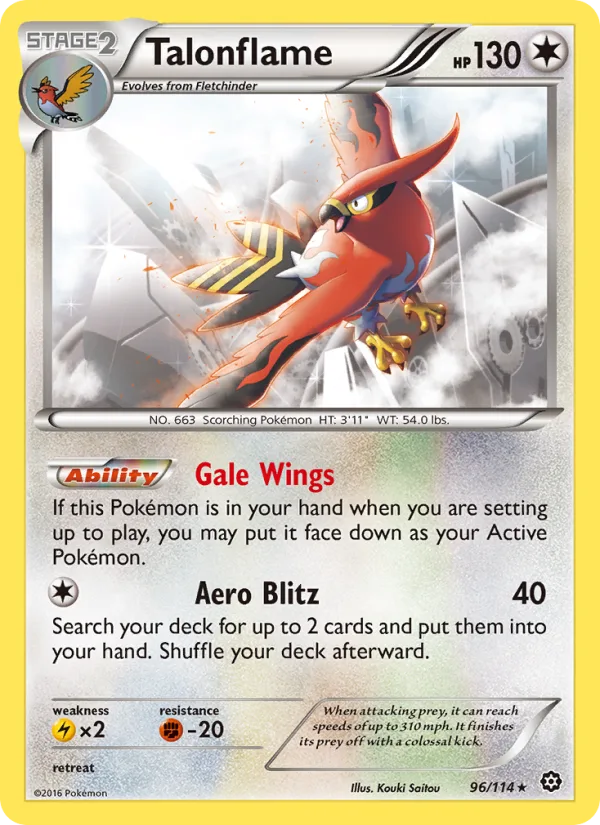 Talonflame · Steam Siege 96/114