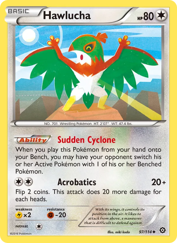 Hawlucha · Steam Siege 97/114