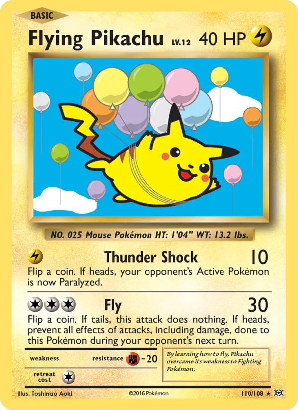 Flying Pikachu · Evolutions 110/108