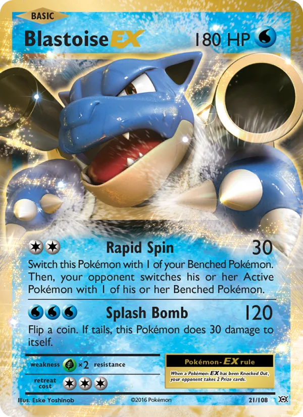 Blastoise EX · Evolutions 21/108