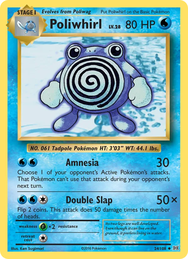 Poliwhirl · Evolutions 24/108