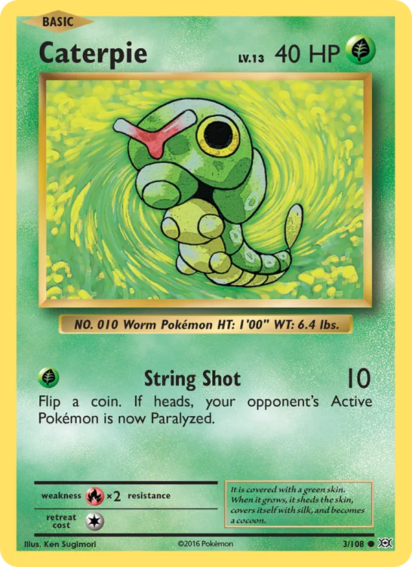 Caterpie · Evolutions 3/108