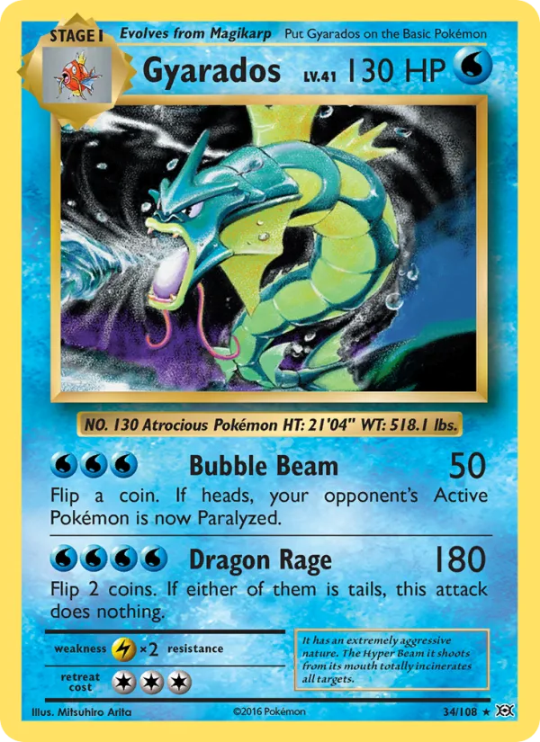 Gyarados · Evolutions 34/108
