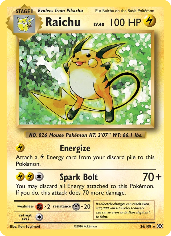 Raichu · Evolutions 36/108