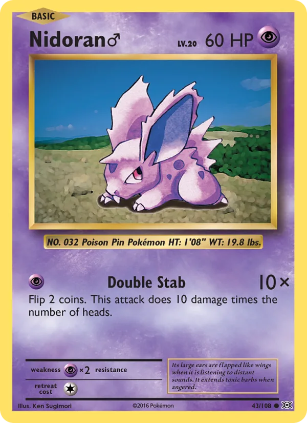 Nidoran♂ · Evolutions 43/108