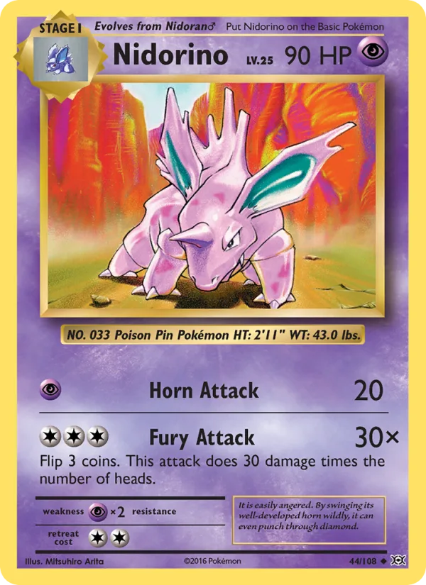 Nidorino · Evolutions 44/108