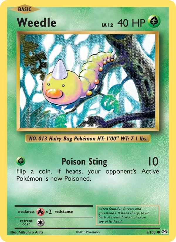 Weedle · Evolutions 5/108