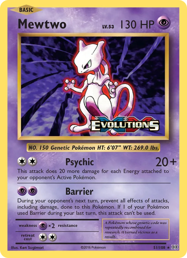 Mewtwo · Evolutions 51/108