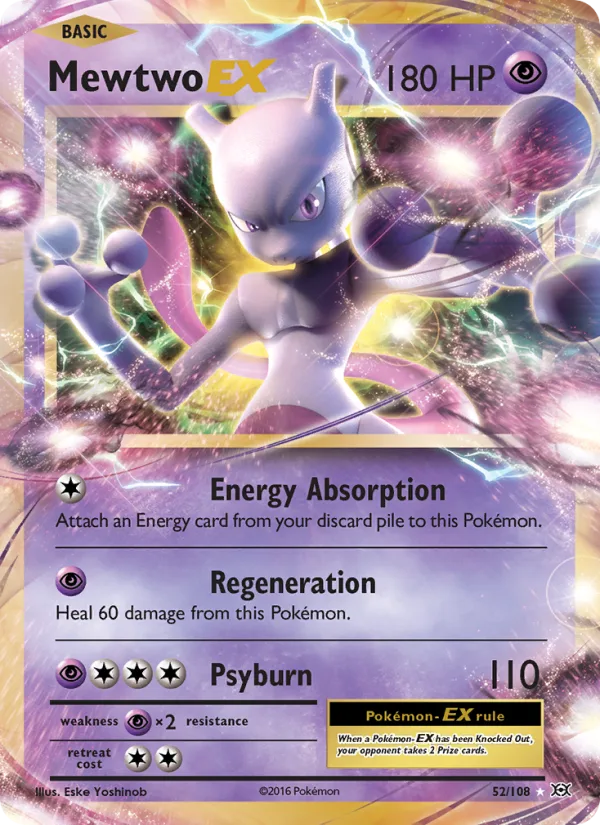 Mewtwo EX · Evolutions 52/108