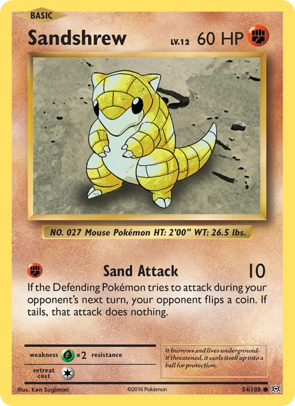 Sandshrew · Evolutions 54/108