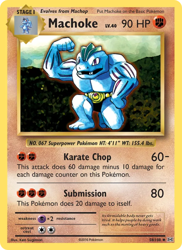 Machoke · Evolutions 58/108