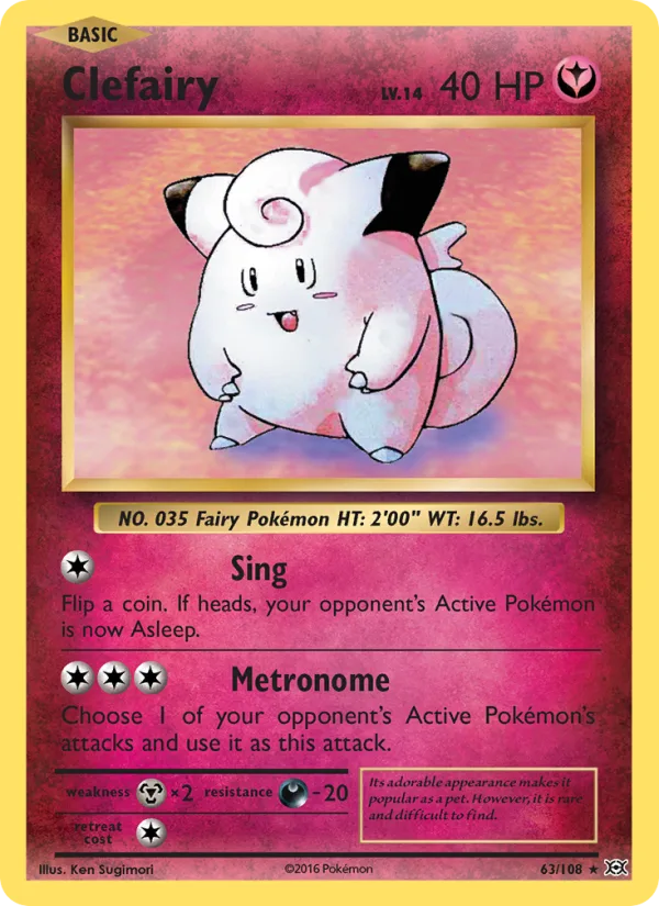 Clefairy · Evolutions 63/108
