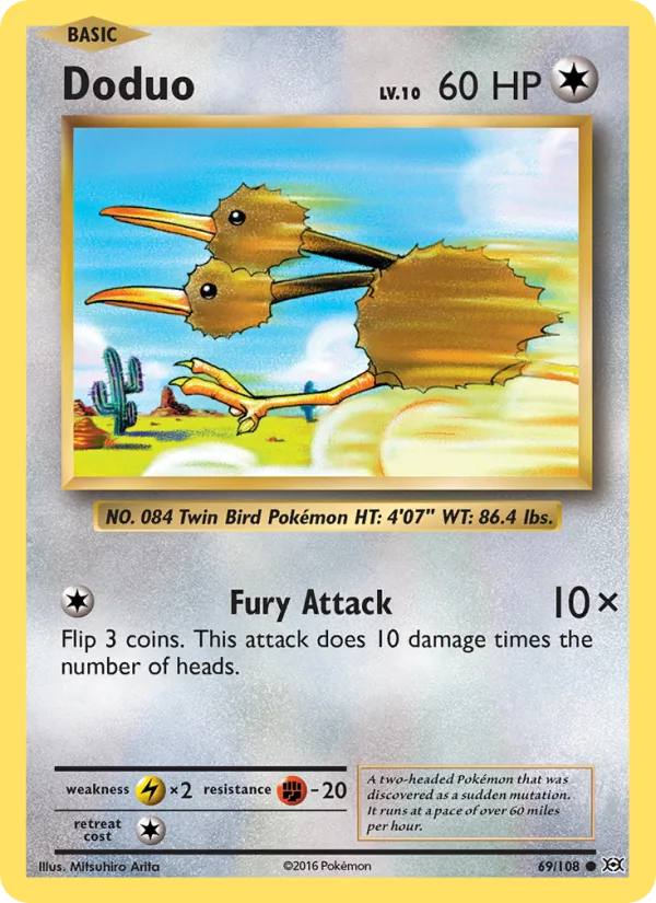 Doduo · Evolutions 69/108