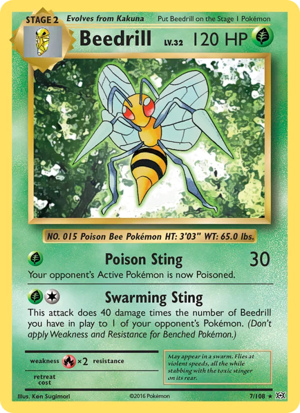 Beedrill · Evolutions 7/108
