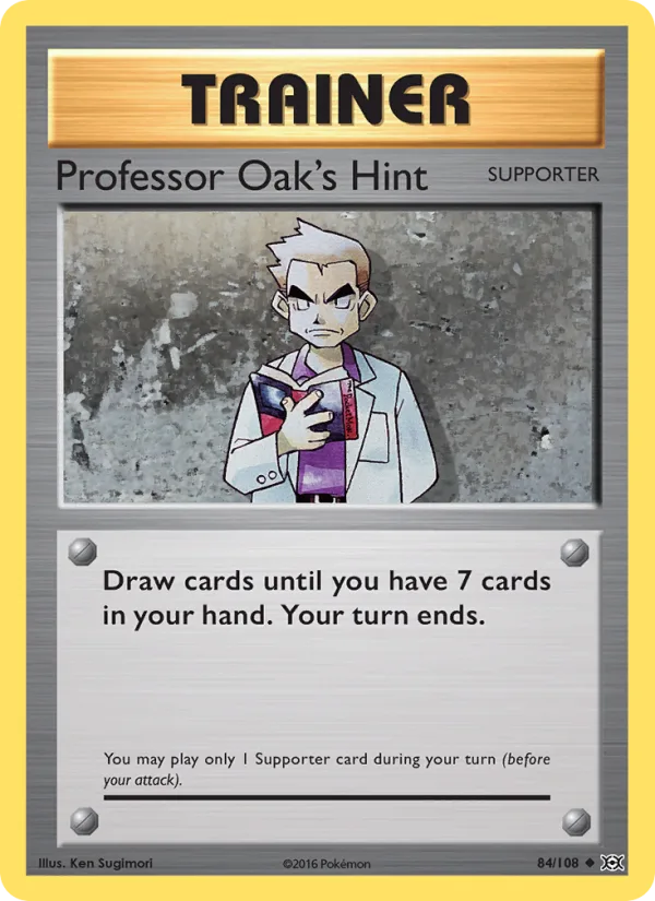 Professor Oak's Hint · Evolutions 84/108