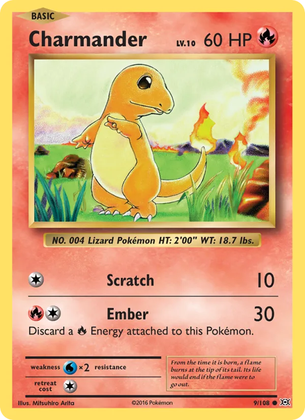 Charmander · Evolutions 9/108