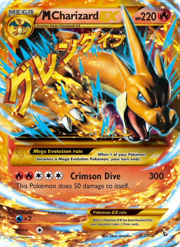 M Charizard EX · Flashfire 107/106