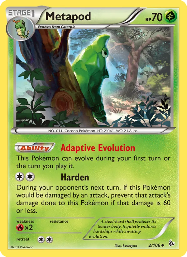 Metapod · Flashfire 2/106