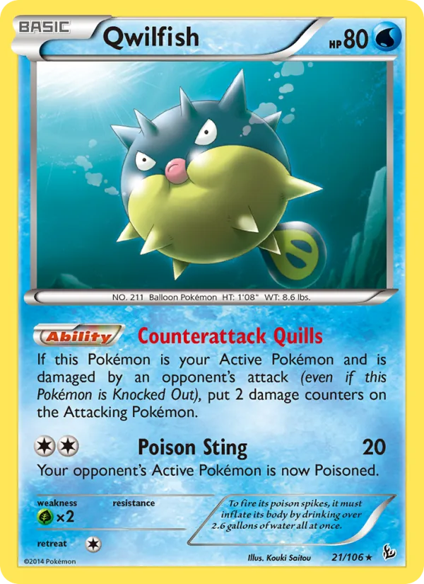 Qwilfish · Flashfire 21/106