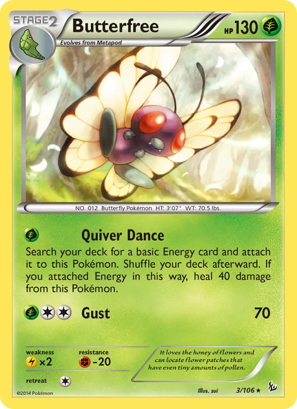 Butterfree · Flashfire 3/106