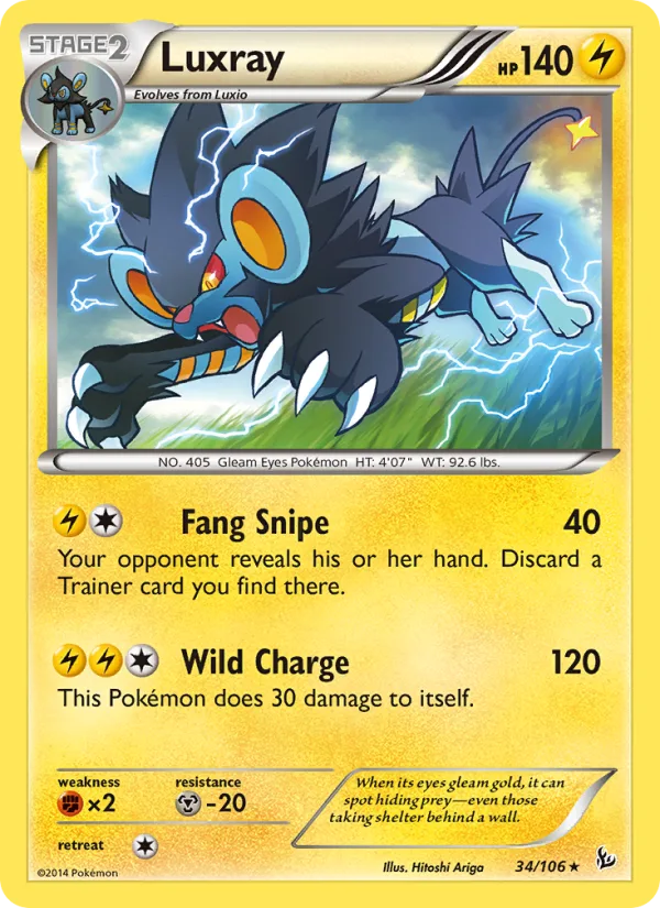 Luxray · Flashfire 34/106
