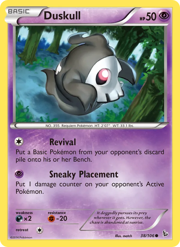 Duskull · Flashfire 38/106