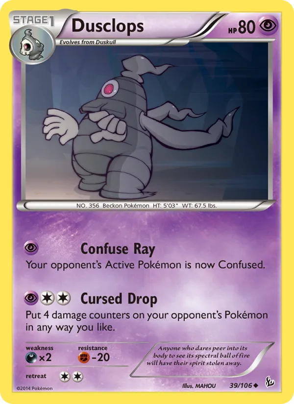 Dusclops · Flashfire 39/106