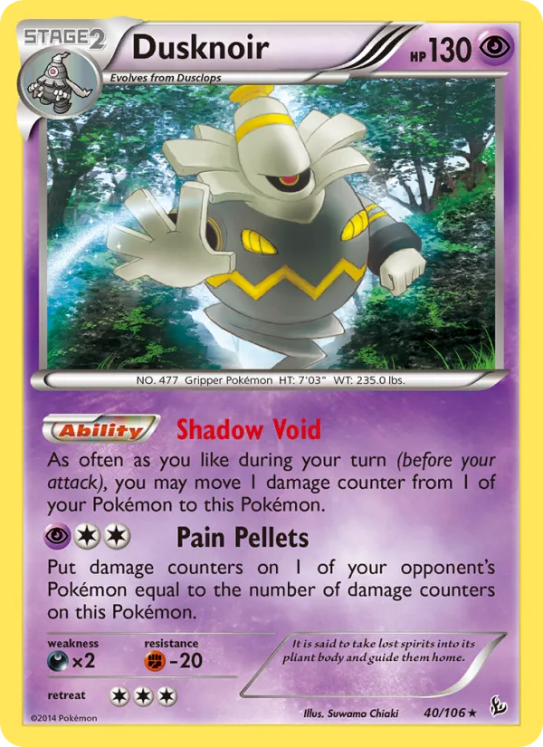 Dusknoir · Flashfire 40/106