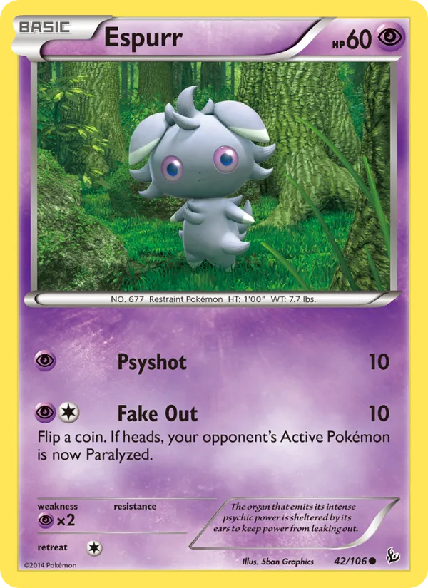 Espurr · Flashfire 42/106