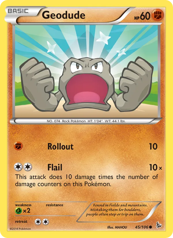 Geodude · Flashfire 45/106