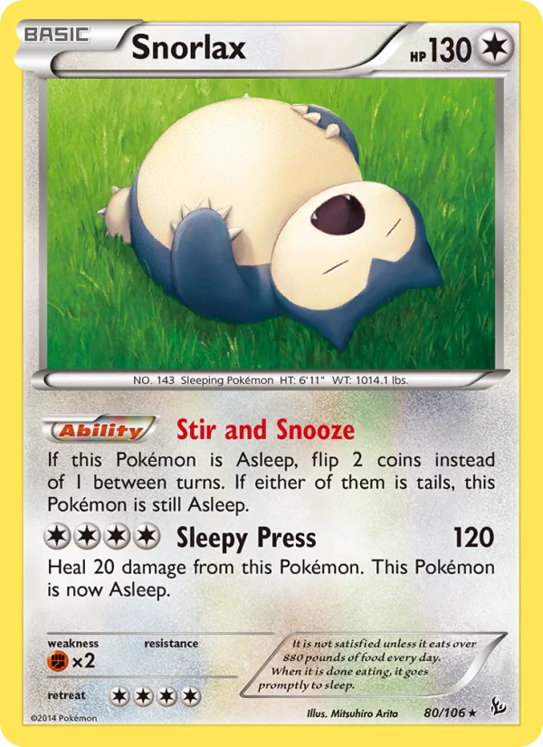Snorlax · Flashfire 80/106