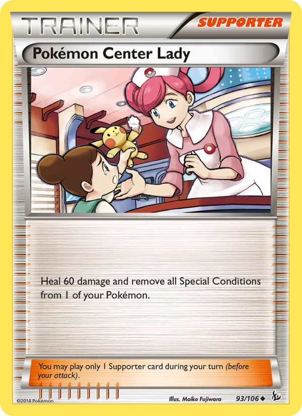 Pokémon Center Lady · Flashfire 93/106
