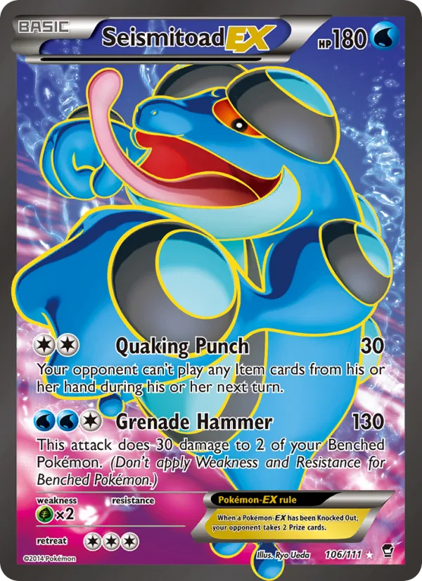 Seismitoad EX · Furious Fists 106/111