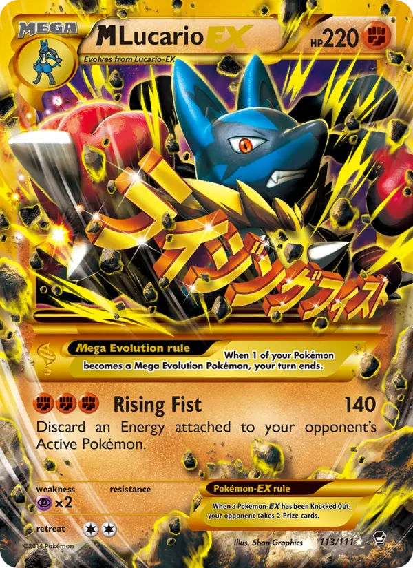 M Lucario EX · Furious Fists 113/111