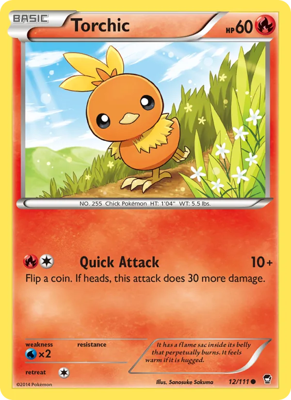 Torchic · Furious Fists 12/111
