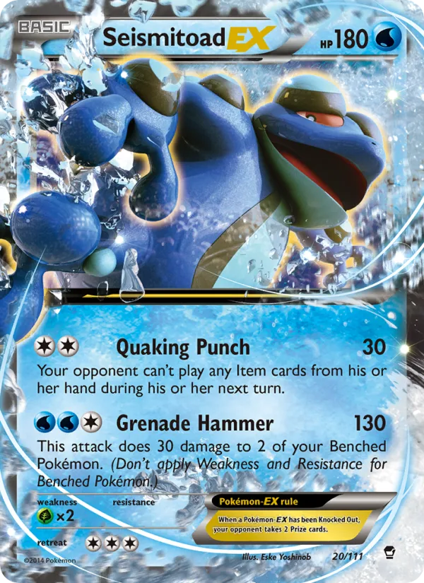 Seismitoad EX · Furious Fists 20/111
