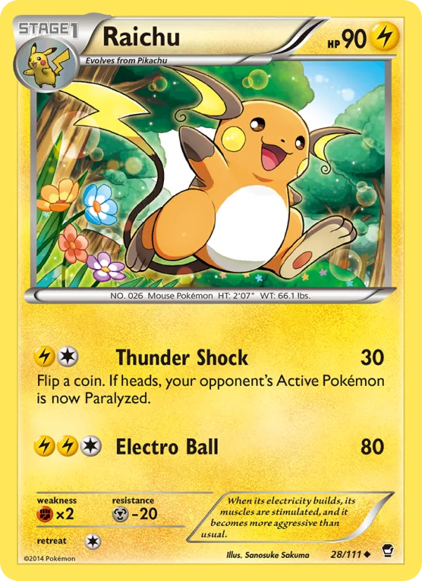 Raichu · Furious Fists 28/111