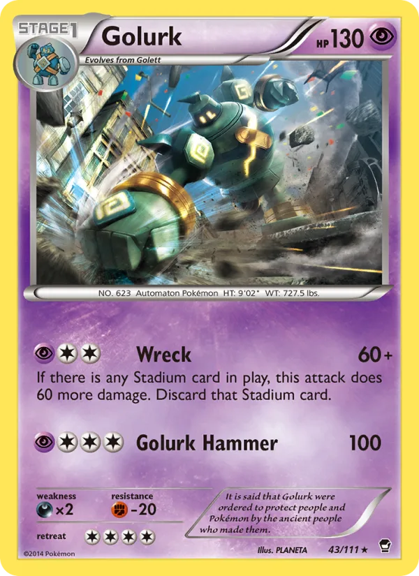 Golurk · Furious Fists 43/111
