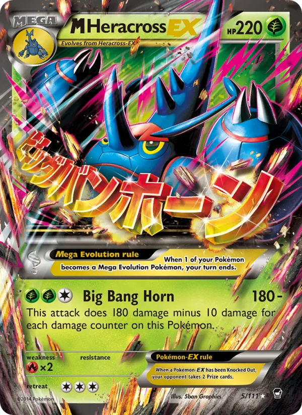 M Heracross EX · Furious Fists 5/111