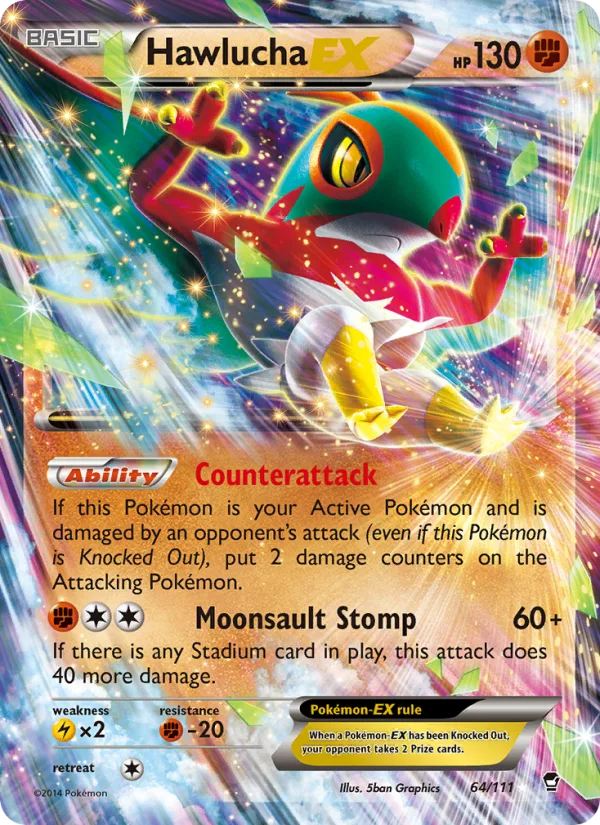 Hawlucha EX · Furious Fists 64/111