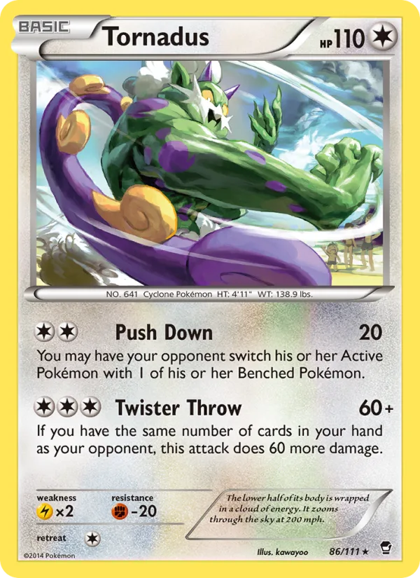 Tornadus · Furious Fists 86/111