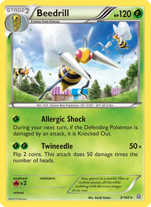 Beedrill · Primal Clash 3/160