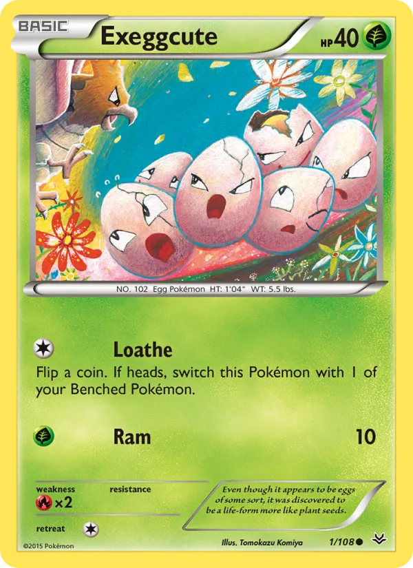 Exeggcute · Roaring Skies 1/108